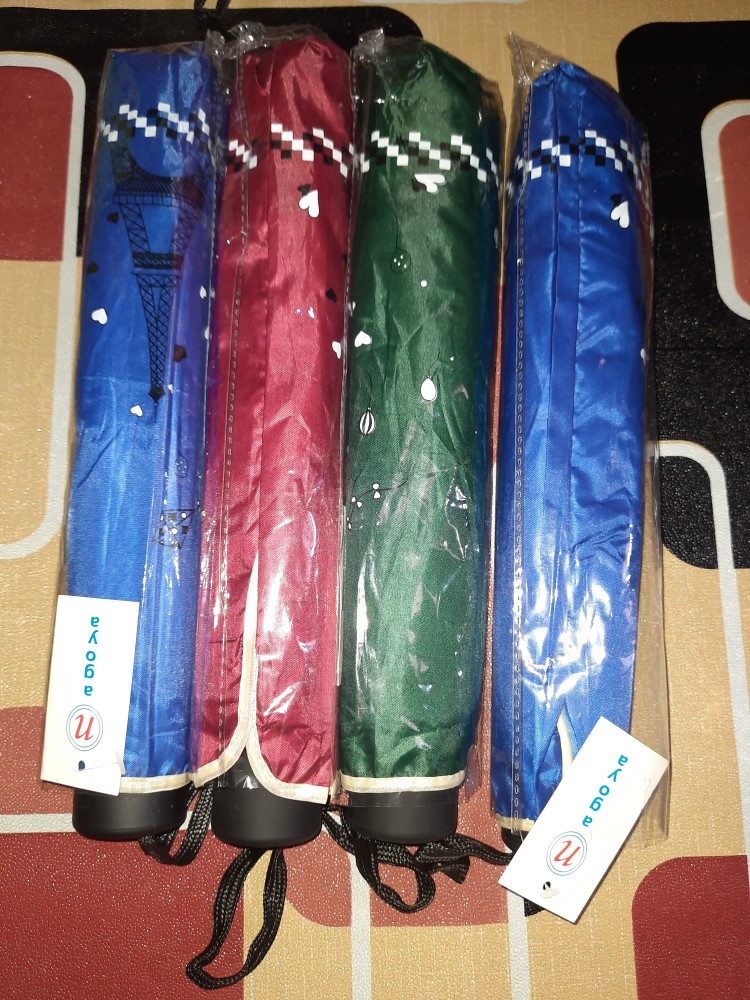 Payung Lipat 3 Paris Love 10jari Jumbo