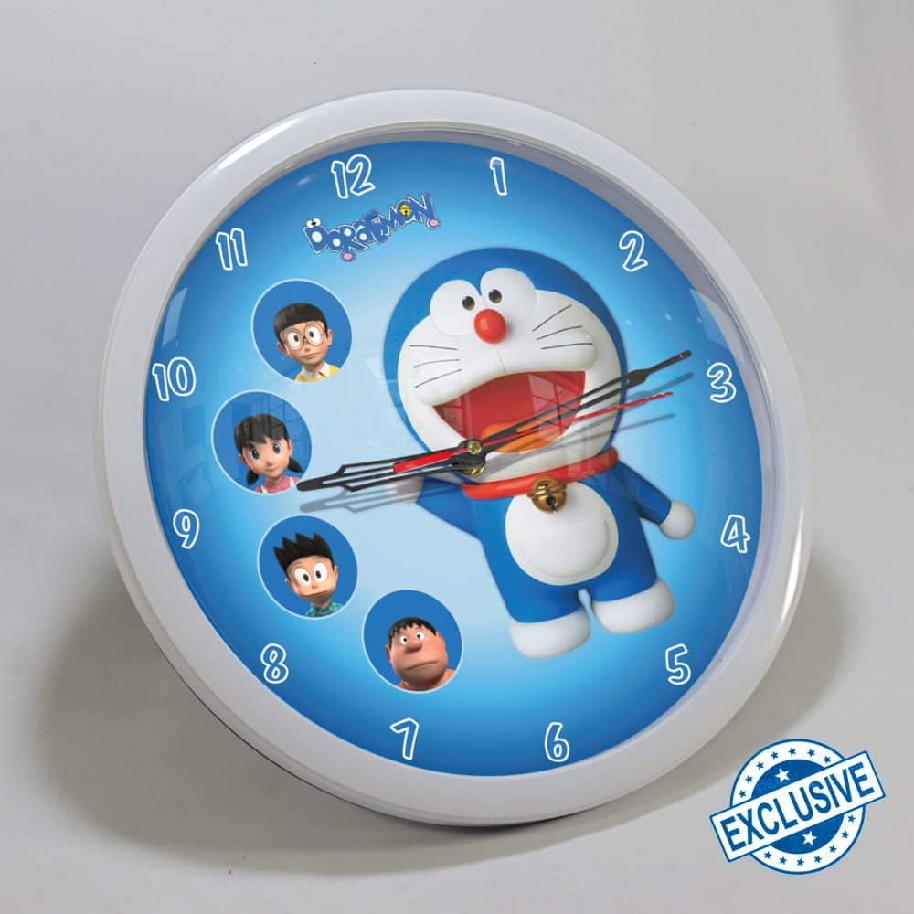 (ISTIMEWA BOSSQUE) JAM DINDING CUSTOM DORAEMON , NOBITA , SHIZUKA , SUNEO , GIANT