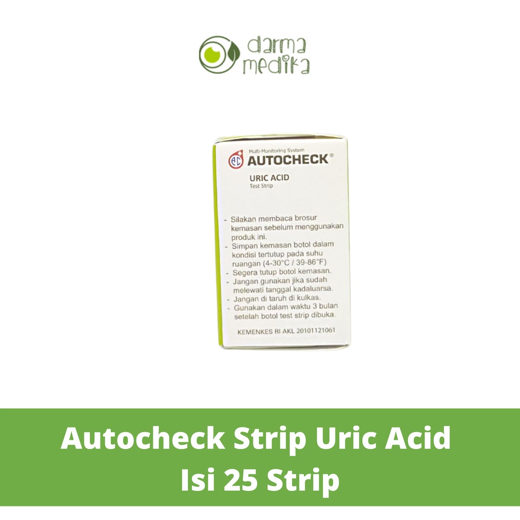 Autocheck Strip Asam Urat Auto Check Uric Acid isi 25 strip