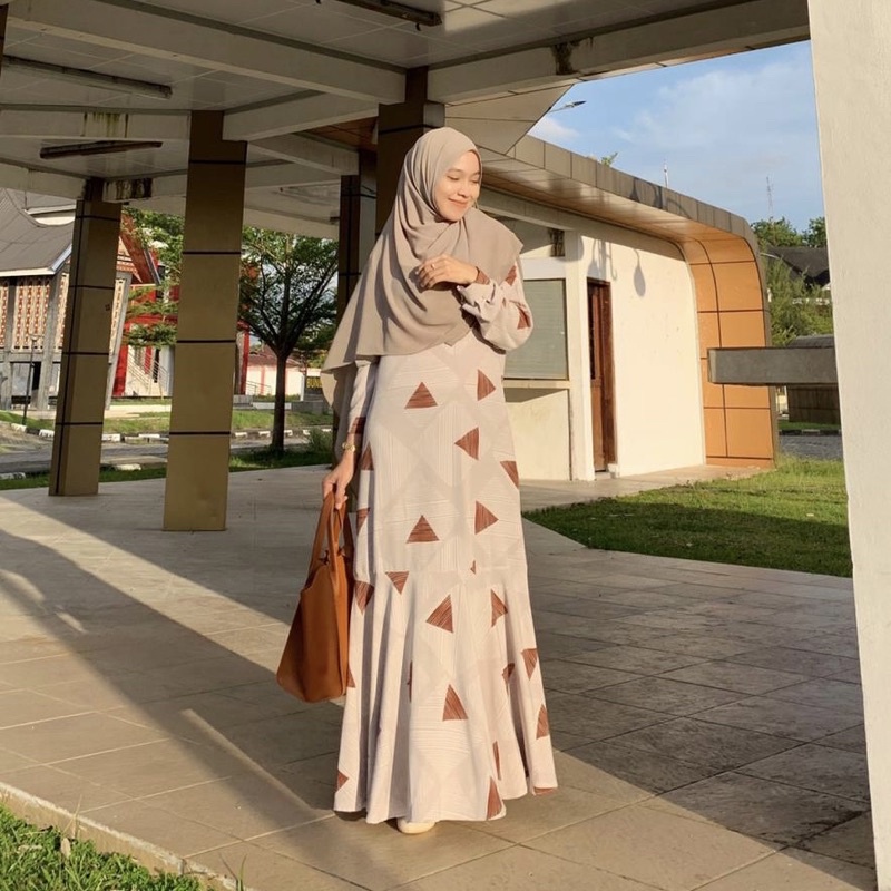 Duyung Dress by LW Zihan | Dress Print | Casual Dress | Jumbo Size