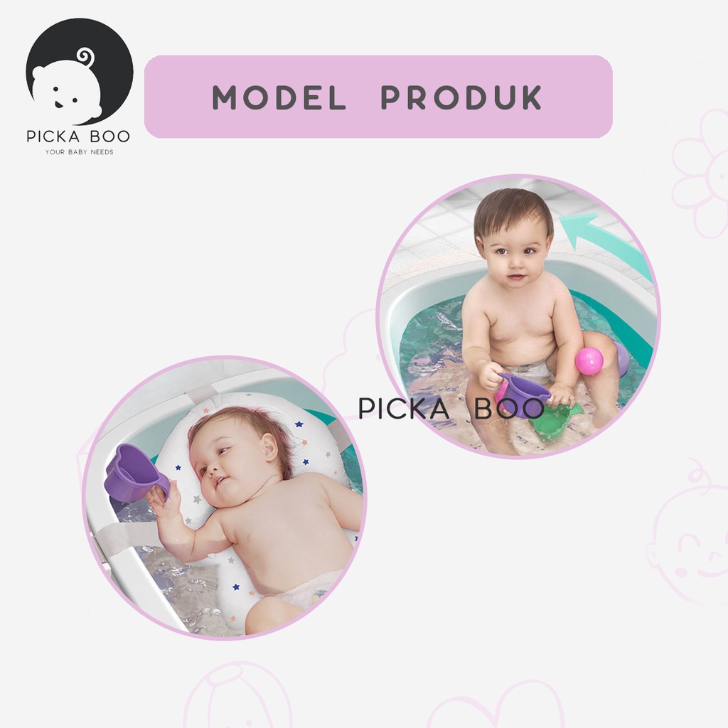 PICKA BOO Foldable Baby Bath Tub Tempat Mandi Bayi Dapat Dilipat