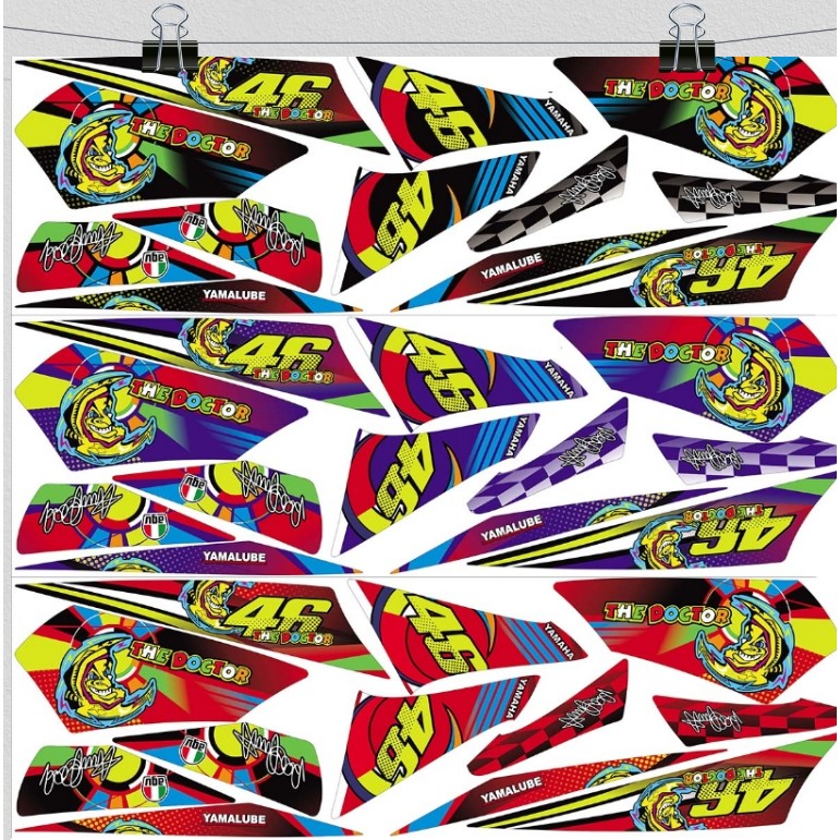 Striping Vixion 2010 2011 2012 Old / Lama Variasi Sticker Stiker Scotlite Skotlet Motor List Li Body