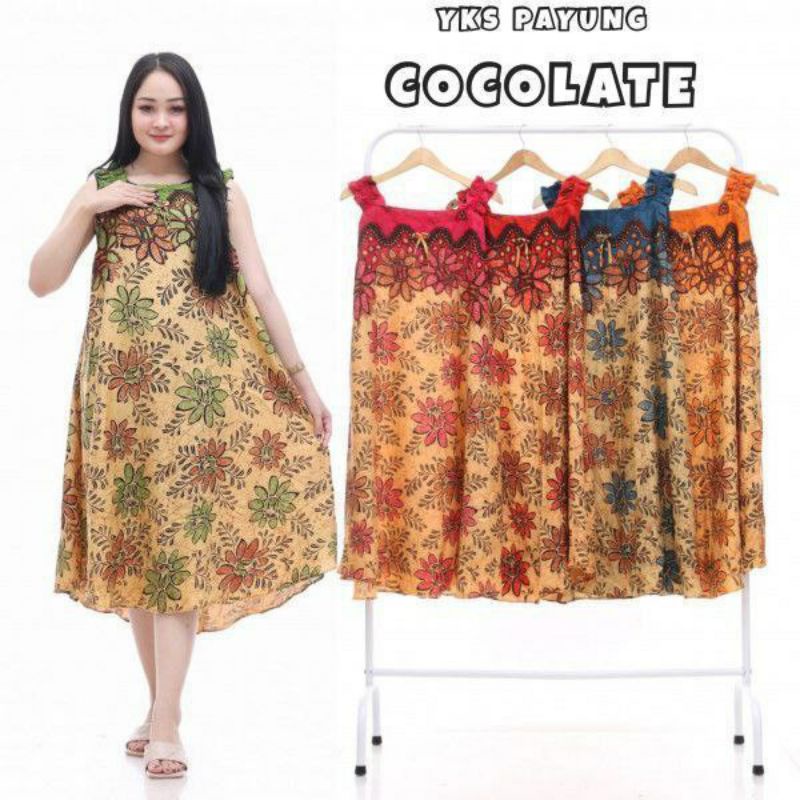 daster yukensi karet daster payung daster kutung batik daster inner daster lengan pendek sogan lektok santai baju tidur wanita piyama kimono