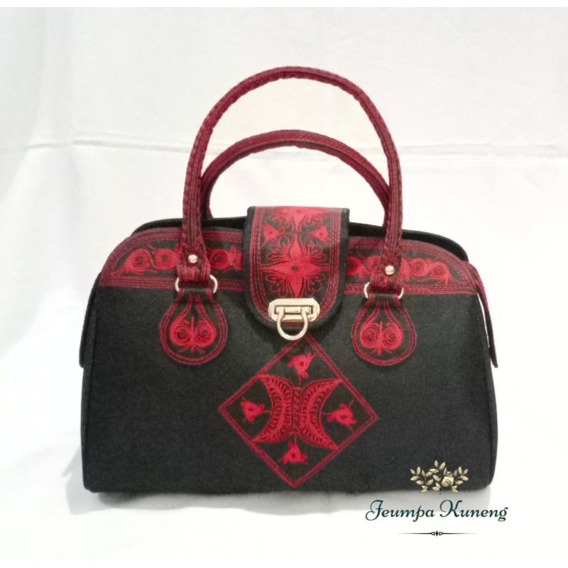 Tas Luna Motif Aceh Motif Merah