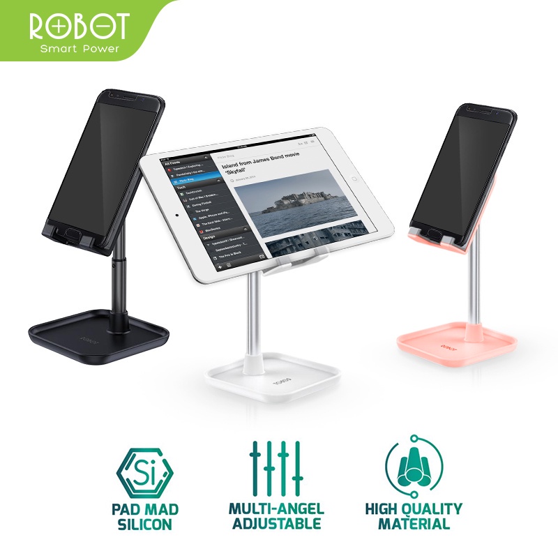 Universal Stand Holder ROBOT RT-US04 Tablet iPad iPhone Android Adjustable Stand Holder Original