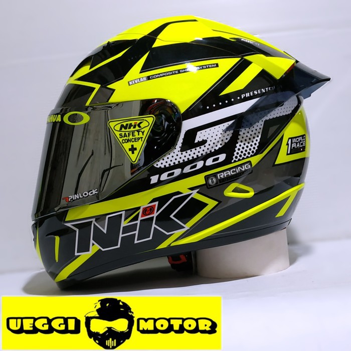paket ganteng helm Nhk Gp1000 yellow flou