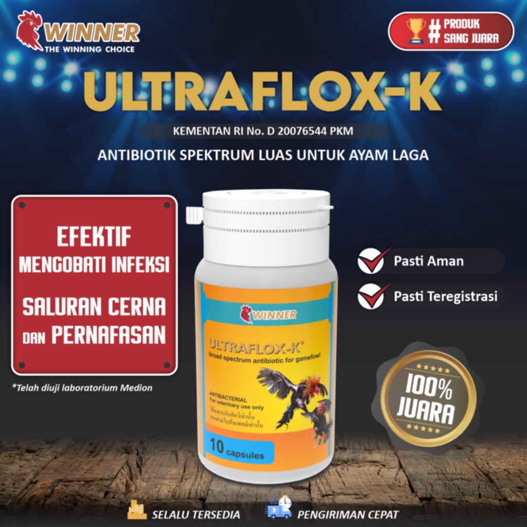 Vitamin Ayam Laga Ultraflox 10 Kps