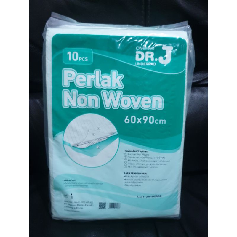 DR J UNDERPAD 60 X 90 CM PERLAK SEKALI PAKAI ONEMED