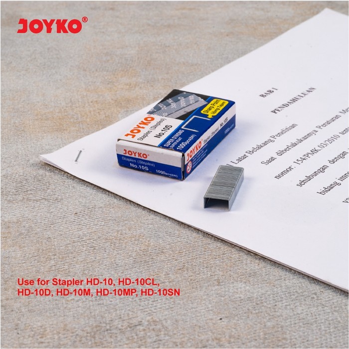 

perekat-pengikat- staples / isi stapler / refill stapler joyko no. 10s -pengikat-perekat.