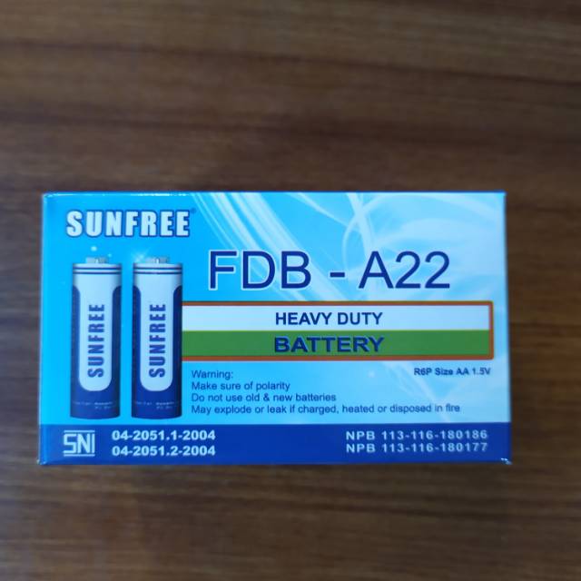 Baterai Battery AA Sunfree FDB-A22 (1 kotak)