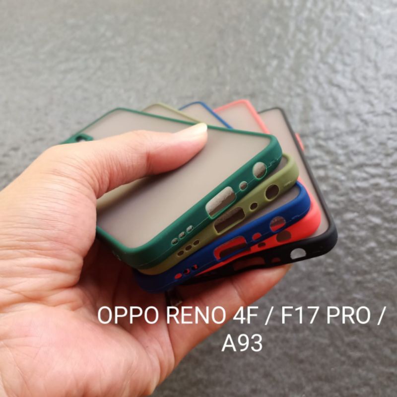 Case Oppo Reno 4F . A73 . A93 . F17 pro ( 2 model ) soft softcase softshell silikon cover casing kesing housing