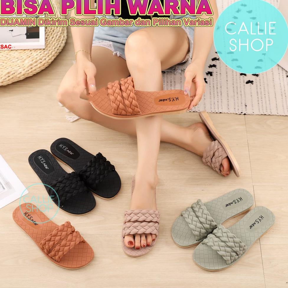 Sandal Selop Wanita Jelly Hys 2063 Tmbgtl2