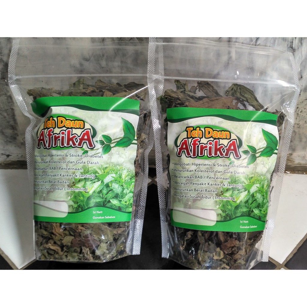 Teh Daun Afrika - Daun Obat - Obat Herbal Seduh Afrika - Herbal Daun Afrika Kering - Teh Daun Afrika