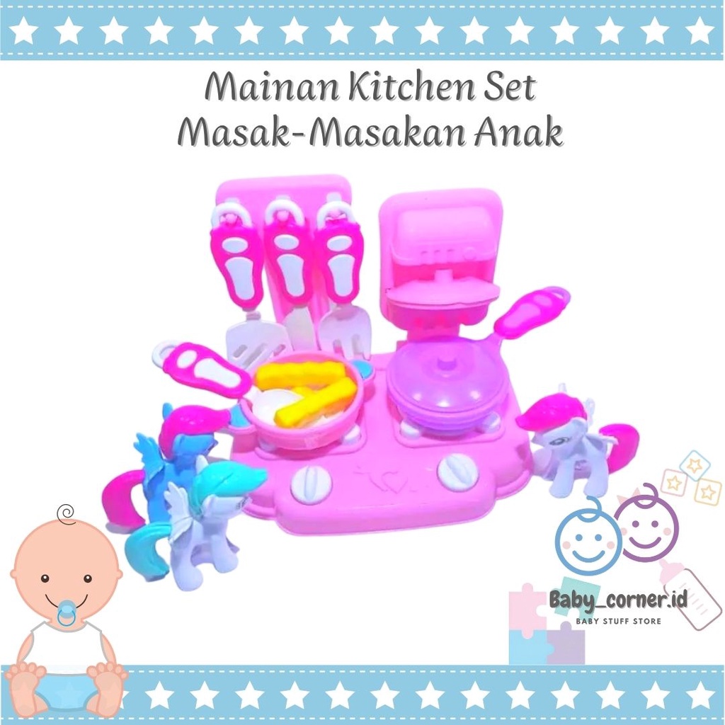 mainan anak masak-masakan plastik | memasak &amp; buah sayur potong | Mainan Sensori Anak