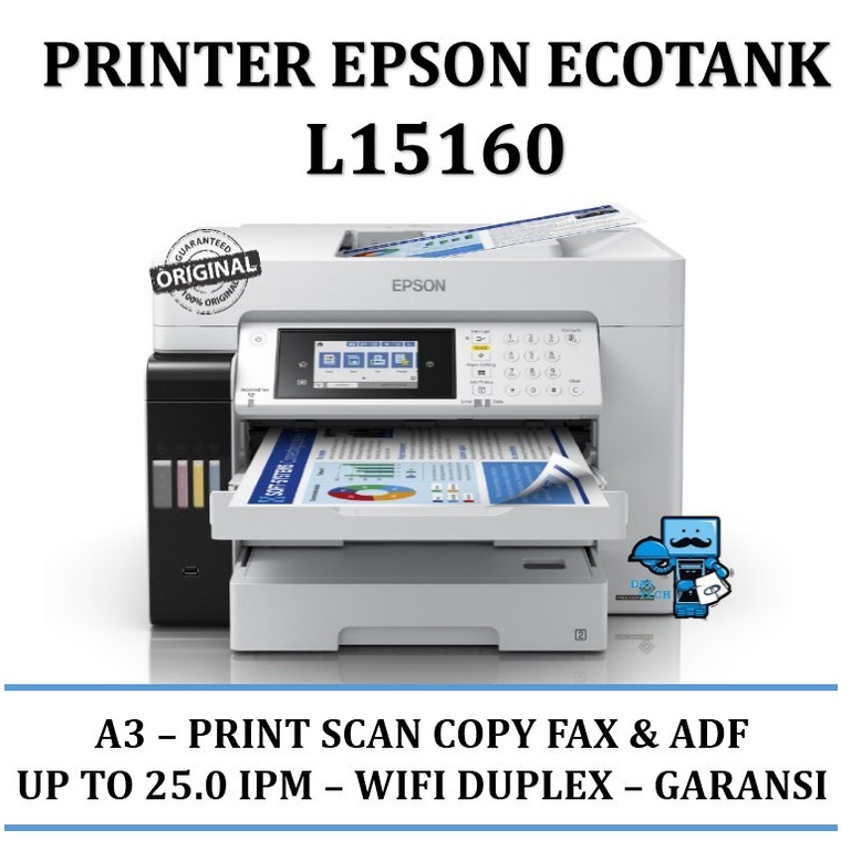 Printer Epson EcoTank L15160 A3 All-in-One Wi-Fi Duplex