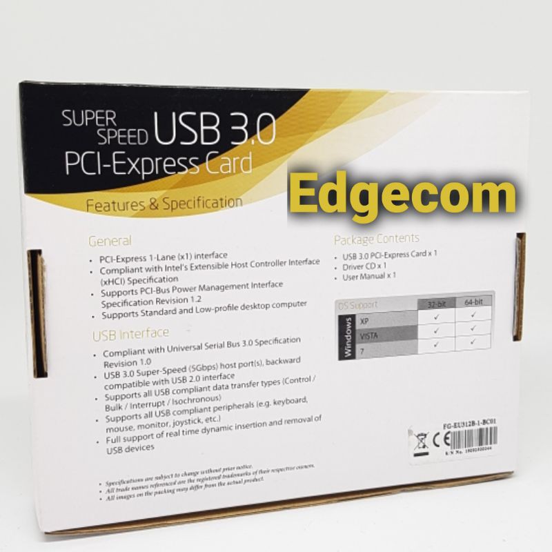 PCI Express USB 3.0 4 Port BAFO