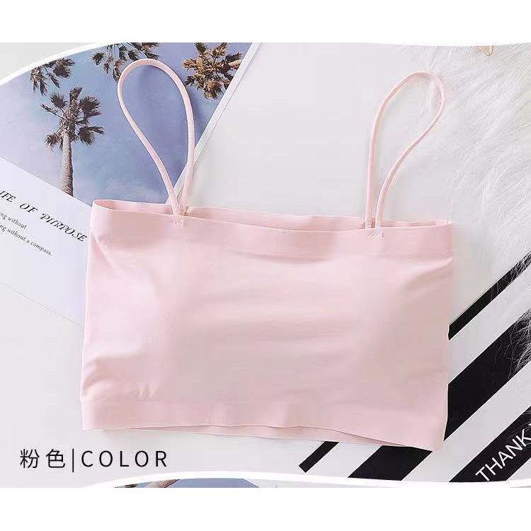 [ LINGERIE MASTER ] - (B-3) sport bra bh model seamless nyaman versi Korea Lingerie Import Nyaman High Quality-B-3 Pink