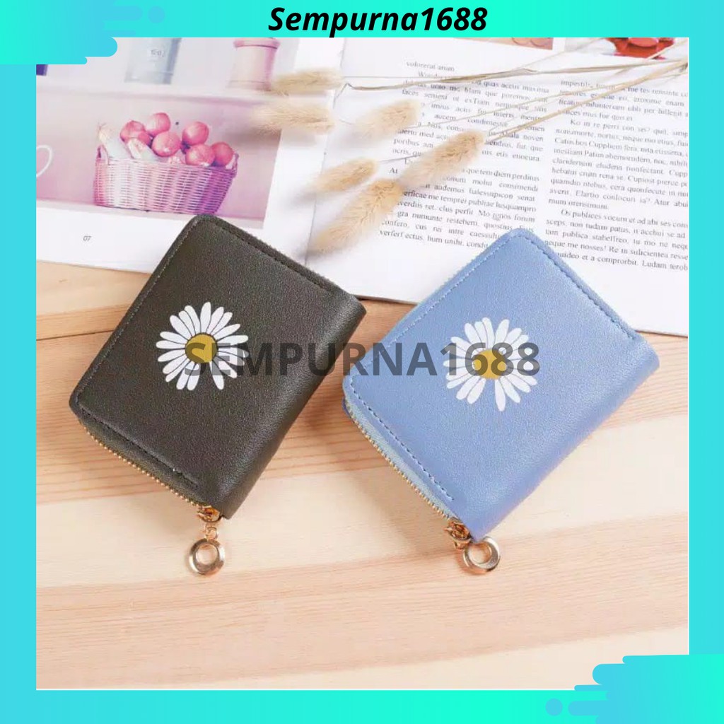 ⭐SMP⭐ Dompet Wanita Dompet Wanita Koin/kartu Dompet Wanita Mini Motif Bunga AD8001