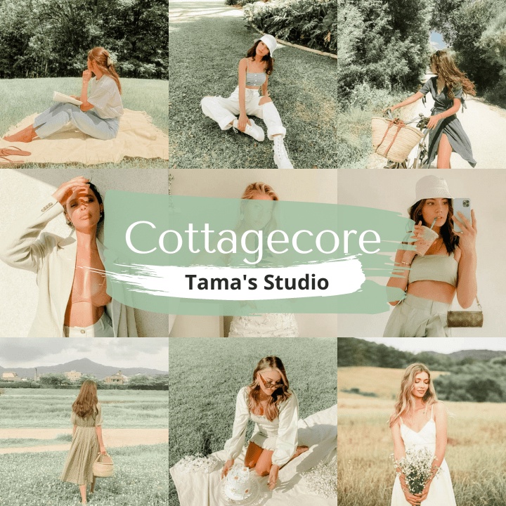 5 Lightroom Preset Cottagecore Mobile and Desktop (Ios &amp; Android)