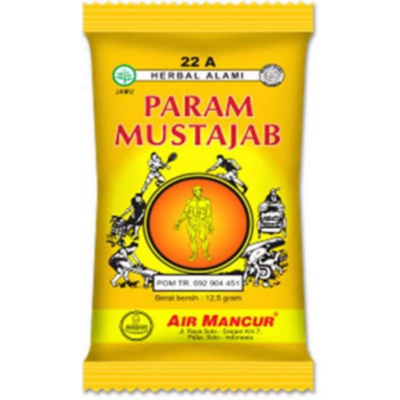 

Parem Beras Kencur / Param Mustajab Balur 1 Renteng isi 10 Bungkus