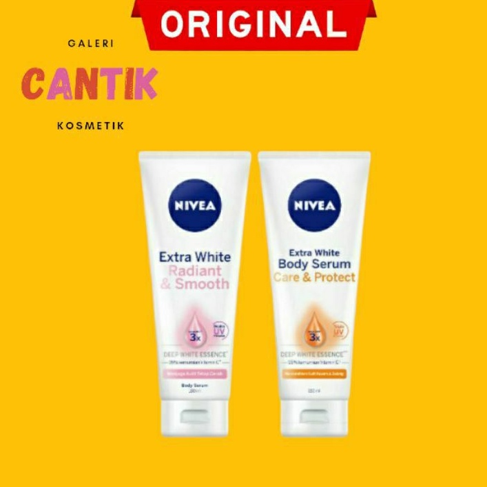 NIVEA Extra White Care &amp; Protect Serum 180 ml/Nivea Body Extra White Radiant &amp; Smooth Serum/Nivea Body Serum 180ml