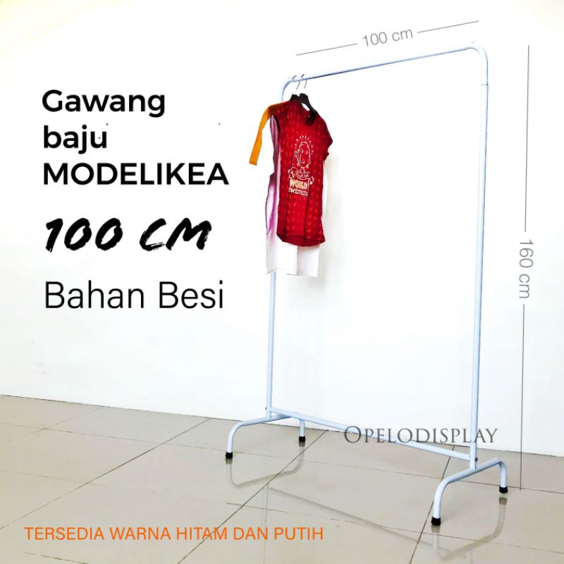 Jual Gawang Baju Model IKEA Gantungan Besi 100cm Shopee Indonesia