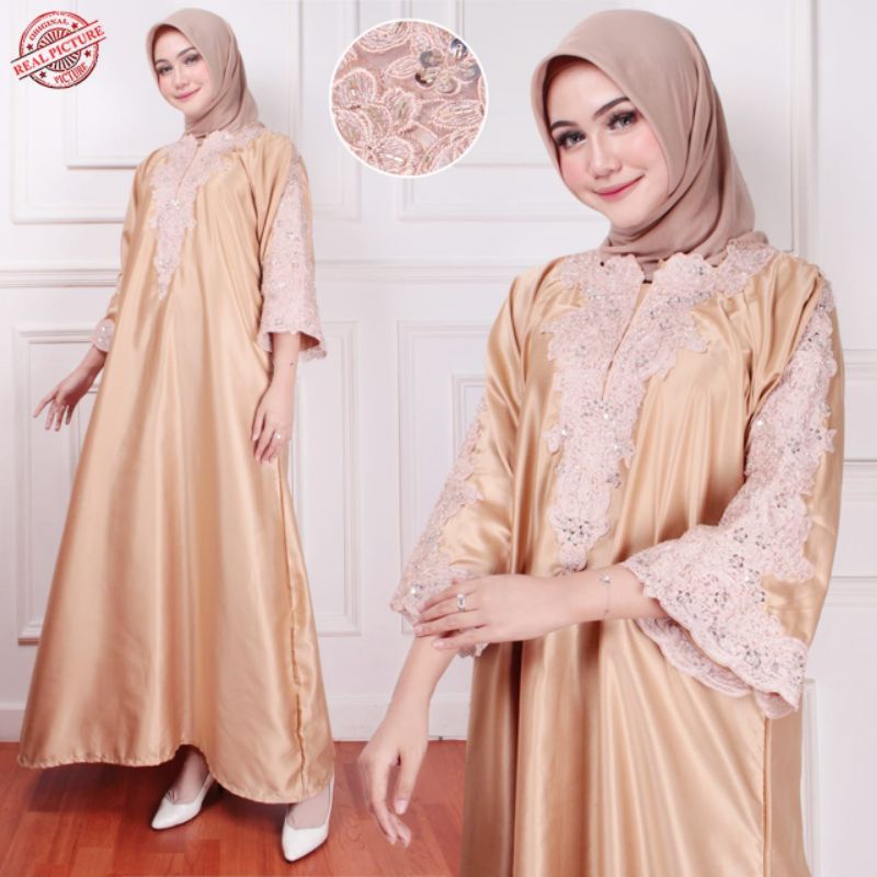 Model Terbaru  / Andine Kaftan Mewah / Kaftan Velvet Roberto ( Tebal) / Kaftan  Wanita Kekinian / Ka