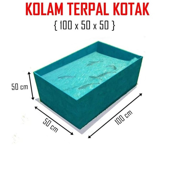 Kolam Terpal 100 x 50 x 50
