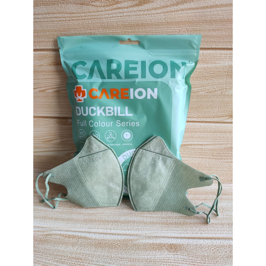 MASKER DUCKBILL CAREION FACEMASK WARNA ISI 50PC-DB SERIES BEEN GREEN