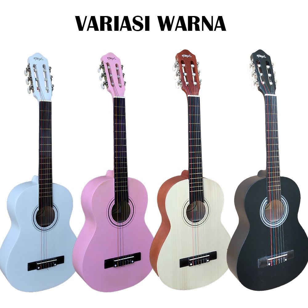 Gitar Akustik 3/4 Merk Mym&amp;Ca Original Bergaransi Free Packing kayu