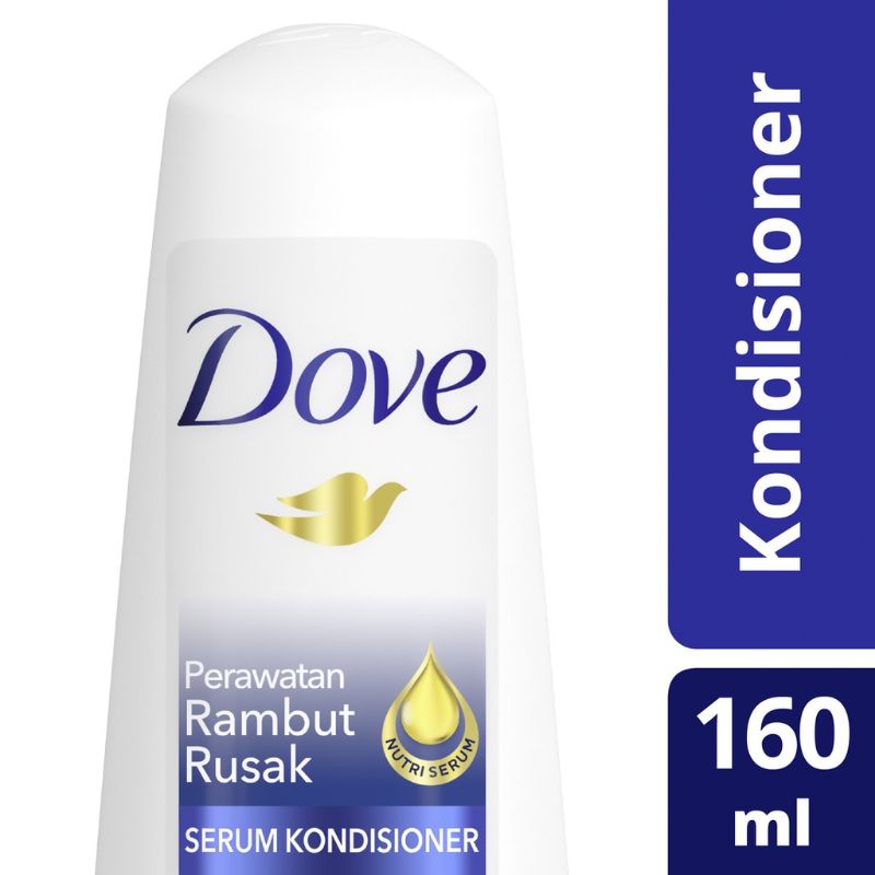 Dove Conditioner Serum Rambut Rontok Dan Rambut Rusak 160 Dan 320 ML