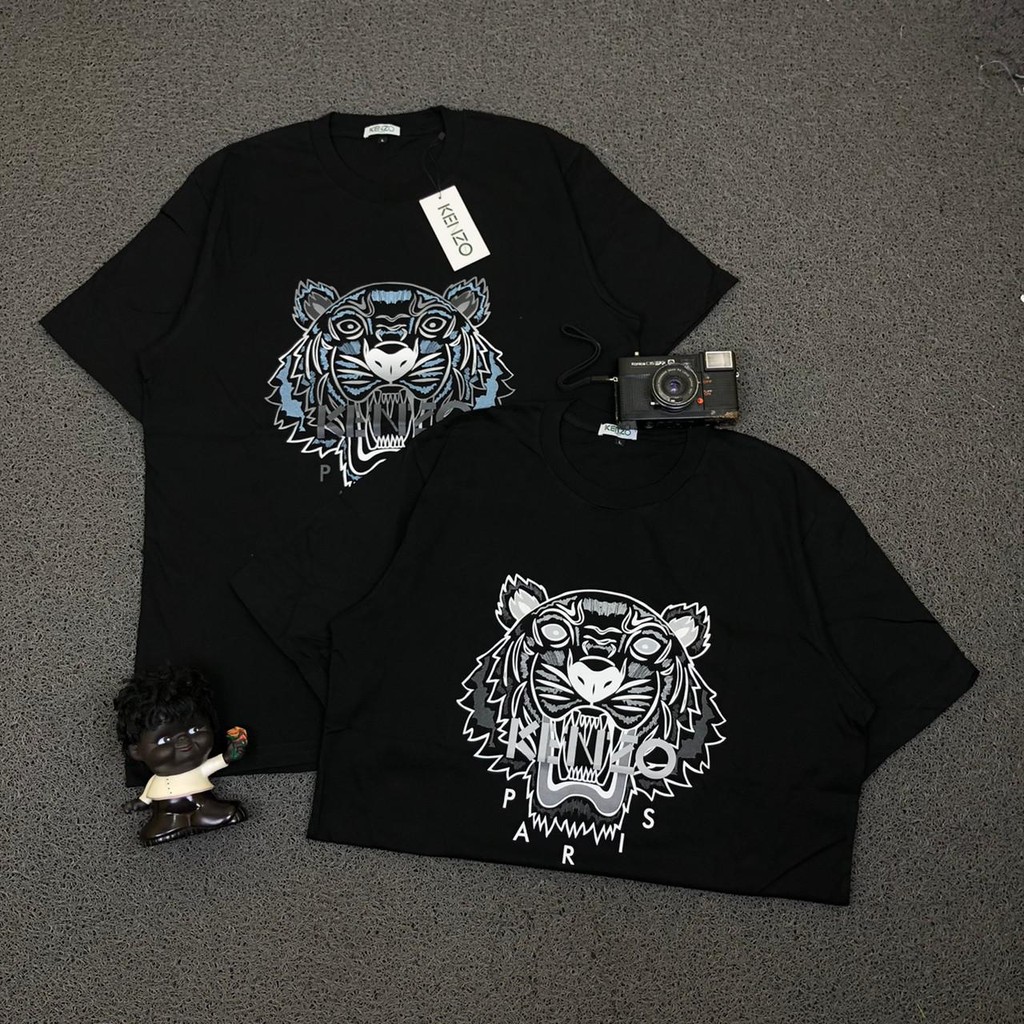 T SHIRT KAOS KENZO TIGER FACE 2 MOTIF TERBAIK AUTHENTIC PREMIUM TERMURAH TERLARIS FREE STICKER