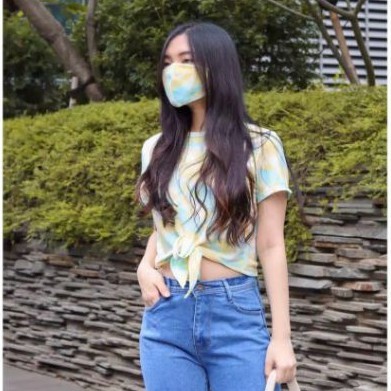 MECCA TIE DYE + MASKER crop top casual Loesy.outfit