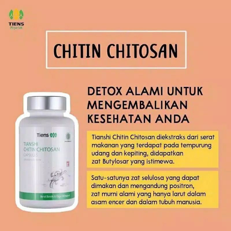 Tiens Herbal Penghilang Benjolan Chitin Chitosan Original Best Seller