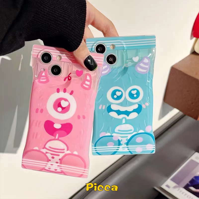 Soft Case Pelindung Motif Kartun Monster Kecil Untuk IPhone 11 7 6 6s 8 Plus 7plus XR 14 12 13 Pro Max Xs Max X SE 2020