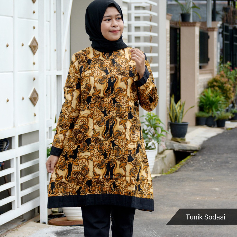 GROSIR TROLIS size M L flash sale grosir grup batik wanita atasan cewek remaja modern grupall trolistore-sodasi tunik