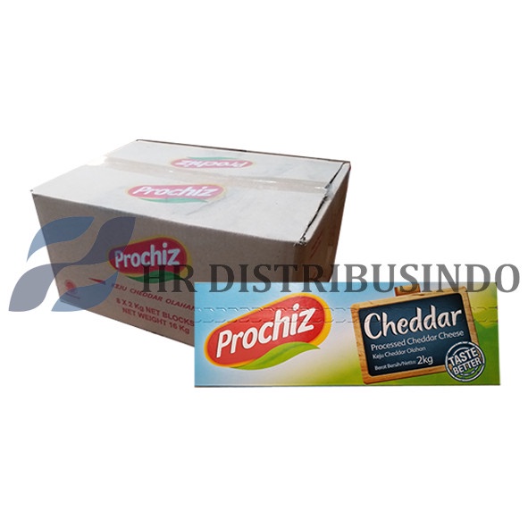 

Keju PROCHIZ Premium Cheddar Kemasan 2 Kg