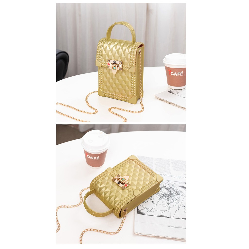 PROMO TERMURAH!!! JX 346 Tas Wanita - Tas Pesta Wanita - Tas selempang Import - Tas Jelly Cantik