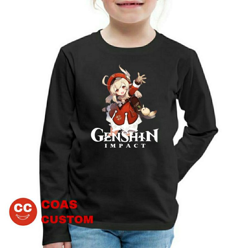BAJU KAOS GENSHIN INPACT ANAK LENGAN PANJANG