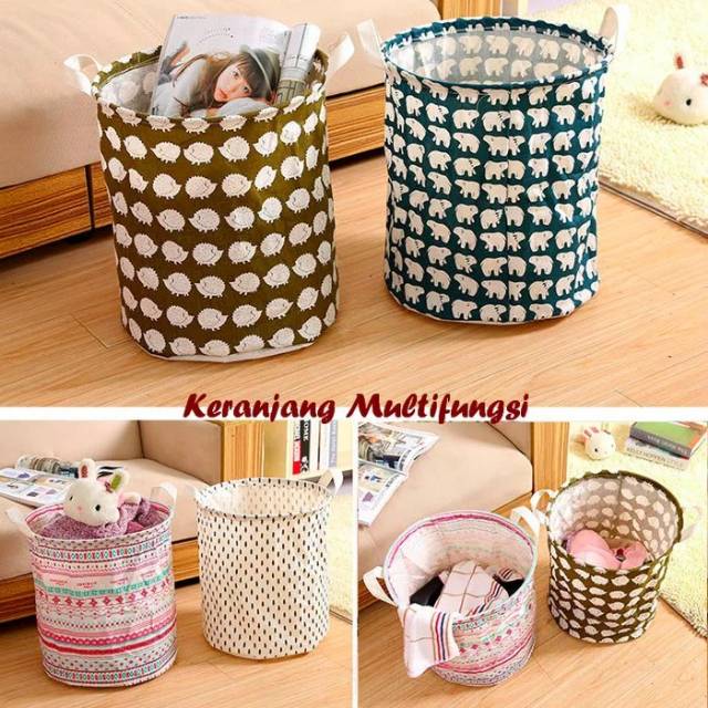 keranjang multifungsi laundry box bisa untuk pakaian dan mainan ok  good quality