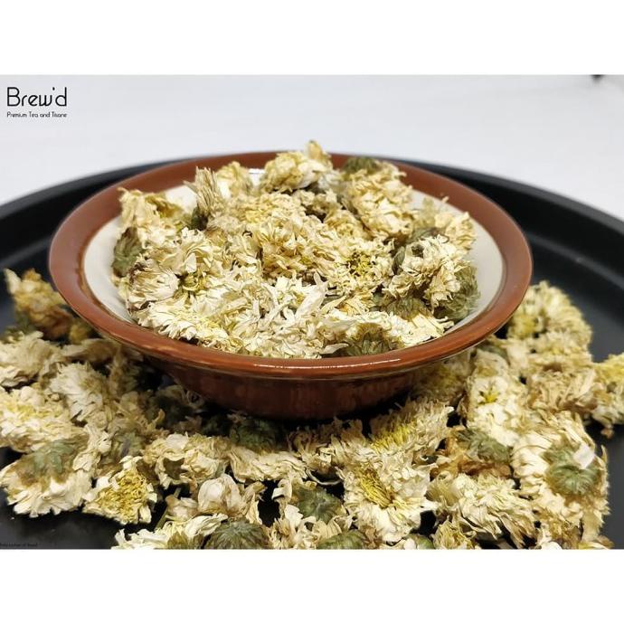 

[[BISA COD]] Teh White Chrysanthemum Krisan Putih Kering Dried Flower Tea 50 gr 50g TERBAIK Kode 488