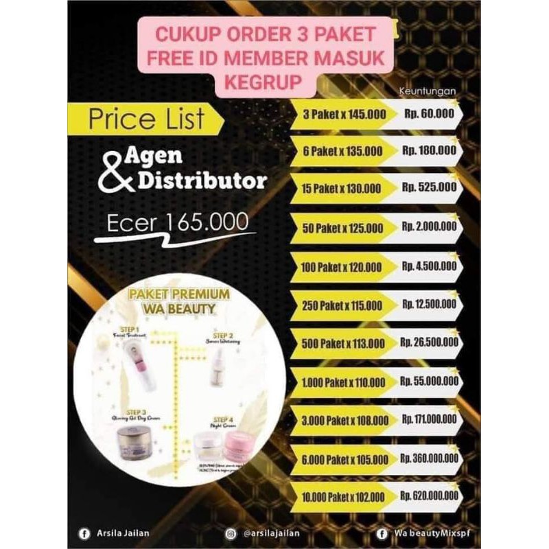 paket wa beauty premium