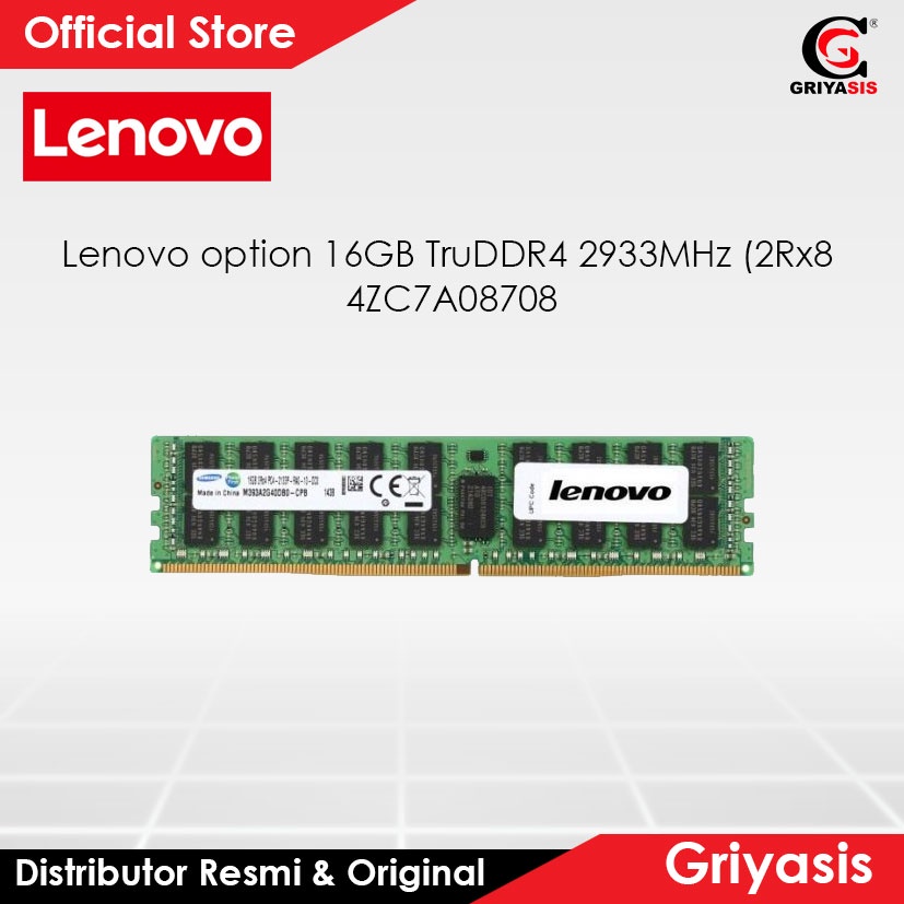 Lenovo option 16GB TruDDR4 2933MHz 2Rx8 4ZC7A08708