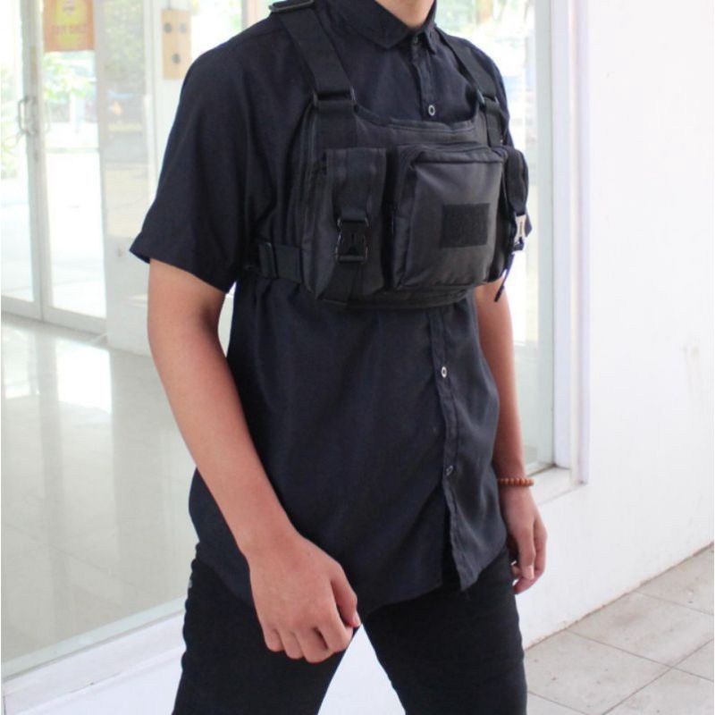 Tas dada rompi tactical army/Tas pelindung dada/Chest bag/Tas dada pria/Chest bag rig by Neisda