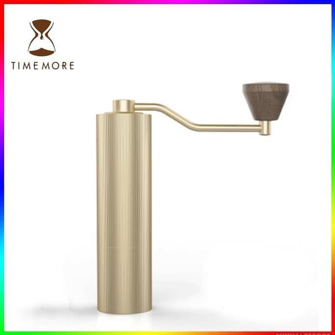 Timemore Grinder Kopi Manual Chestnut Slim Coffee Grinder Gold Elegant