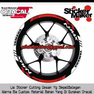  lis  velg sticker  cutting Yamaha nmax  sticker  cutting list 