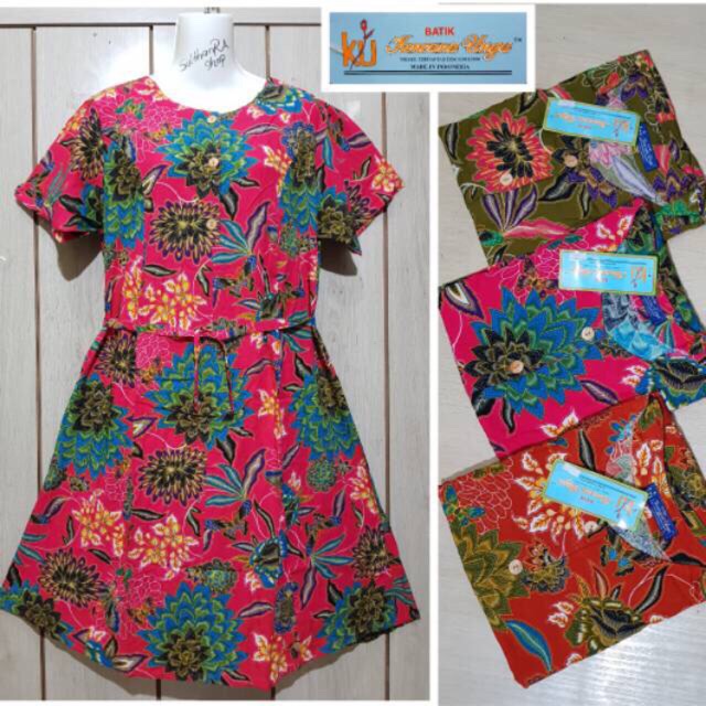 daster kencana ungu lebel biru