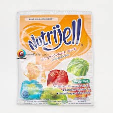 Nutrijell Agar&quot; Jelly Powder Nutrijel Ekonomis Rasa Jeruk 15 Gram
