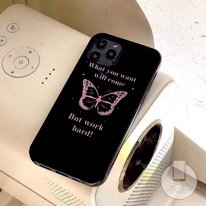 Soft Case Tpu Motif Kupu-Kupu Untuk IPhone 7 8 Plus 8 Plus 13 11 12 Pro Max XR X XS Max 7 8 SE 2020