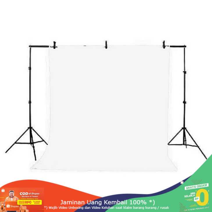 (BISA COD) RVOSTR STUDIO Bracket Stand Backdrop Foto Studio 160 x 200 cm - DD-110